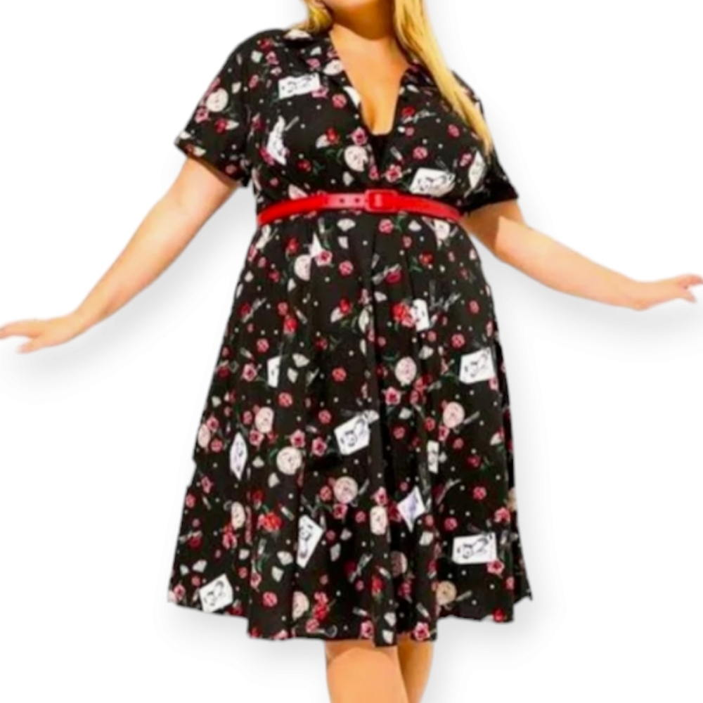 NWT Torrid Marilyn Monroe Midi Retro Button Front Swing Dress